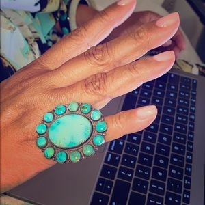 Antique Turquoise and Silver Ring